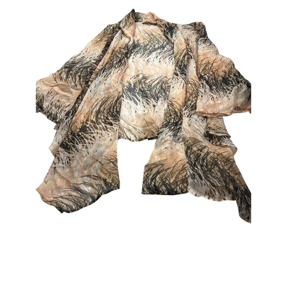 Vintage Y2K Pure Sugar Womens Silk Open Front Kimono Sheer Fairy Whimsical - Picture 3 of 8